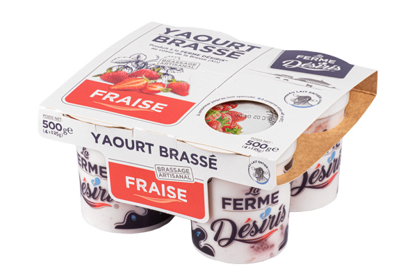 Pack de Yaourts brassés – Fraise