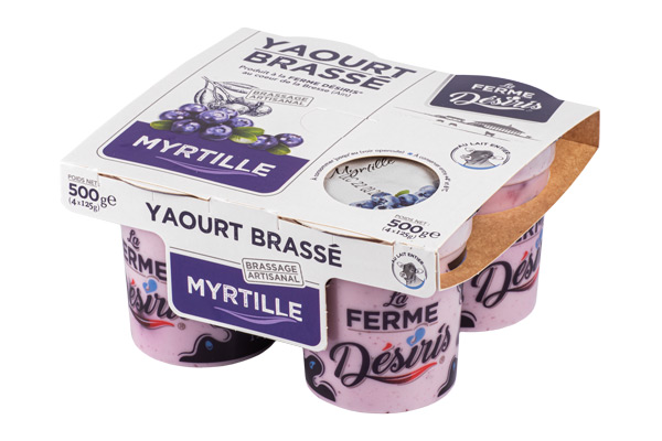 Pack de Yaourts brassés – Myrtille